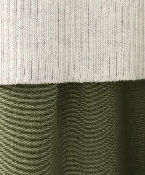 DRESKIP（ドレスキップ）の「◆【洗える/レイヤード風】ドッキングワンピース（ワンピース・レディース・ブラウン系その他/イエロー/グレー系その他/カーキ・02/03）」の12枚目の写真