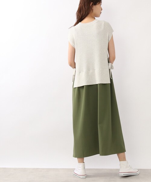 DRESKIP（ドレスキップ）の「◆【洗える/レイヤード風】ドッキングワンピース（ワンピース・レディース・ブラウン系その他/イエロー/グレー系その他/カーキ・02/03）」の15枚目の写真