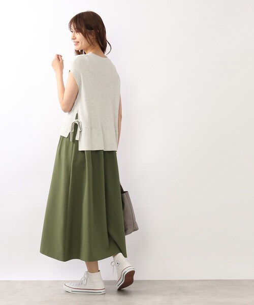 DRESKIP（ドレスキップ）の「◆【洗える/レイヤード風】ドッキングワンピース（ワンピース・レディース・ブラウン系その他/イエロー/グレー系その他/カーキ・02/03）」の18枚目の写真