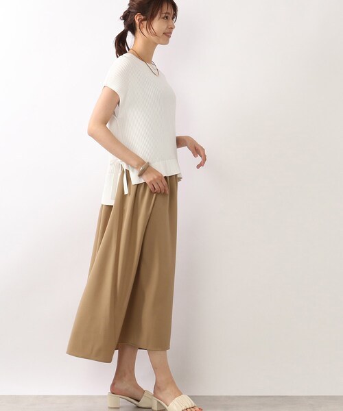 DRESKIP（ドレスキップ）の「◆【洗える/レイヤード風】ドッキングワンピース（ワンピース・レディース・ブラウン系その他/イエロー/グレー系その他/カーキ・02/03）」の21枚目の写真