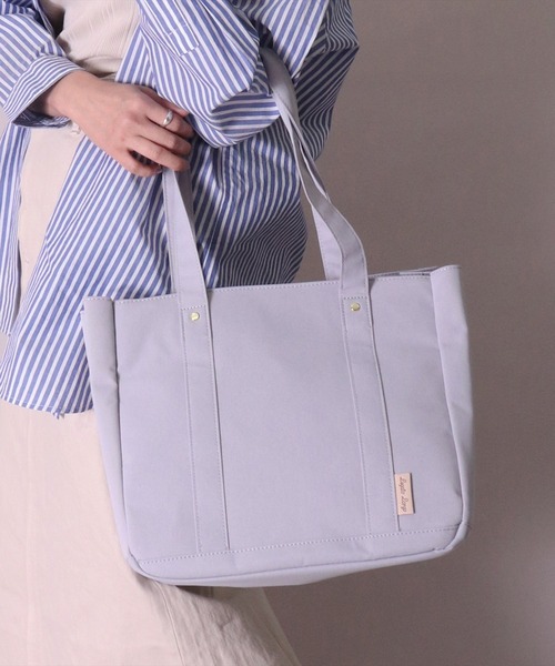 Legato Largo(レガートラルゴ)の「(LF)【Legato Largo】【探し物の時間を省こう。】 A4 トートバッグ(トートバッグ・レディース・ブラウン/グレイッシュベージュ/ミント/ブラック/ライトグレー・ONE SIZE)」の3枚目の写真
