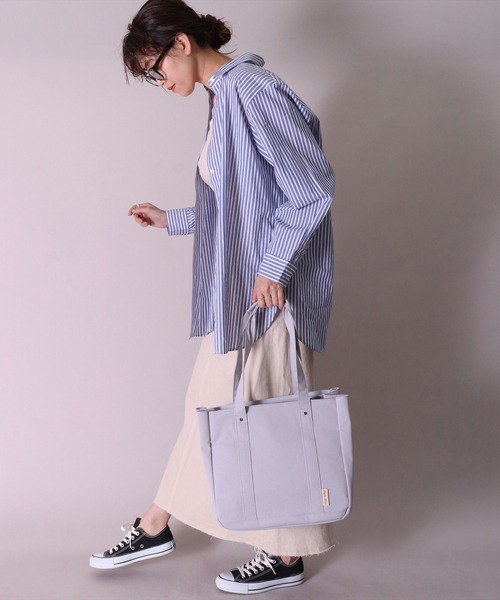 Legato Largo(レガートラルゴ)の「(LF)【Legato Largo】【探し物の時間を省こう。】 A4 トートバッグ(トートバッグ・レディース・ブラウン/グレイッシュベージュ/ミント/ブラック/ライトグレー・ONE SIZE)」の18枚目の写真