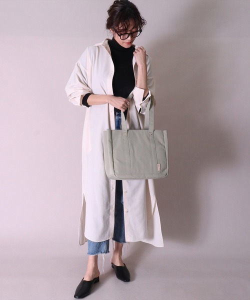 Legato Largo(レガートラルゴ)の「(LF)【Legato Largo】【探し物の時間を省こう。】 A4 トートバッグ(トートバッグ・レディース・ブラウン/グレイッシュベージュ/ミント/ブラック/ライトグレー・ONE SIZE)」の17枚目の写真