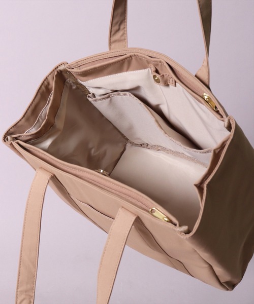 Legato Largo(レガートラルゴ)の「(LF)【Legato Largo】【探し物の時間を省こう。】 A4 トートバッグ(トートバッグ・レディース・ブラウン/グレイッシュベージュ/ミント/ブラック/ライトグレー・ONE SIZE)」の8枚目の写真