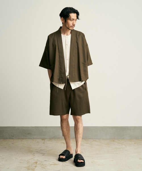 和ROBE(ワローブ)の「JINBEI(浴衣・メンズ・ブラック/ブラウン・3/2)」の2枚目の写真