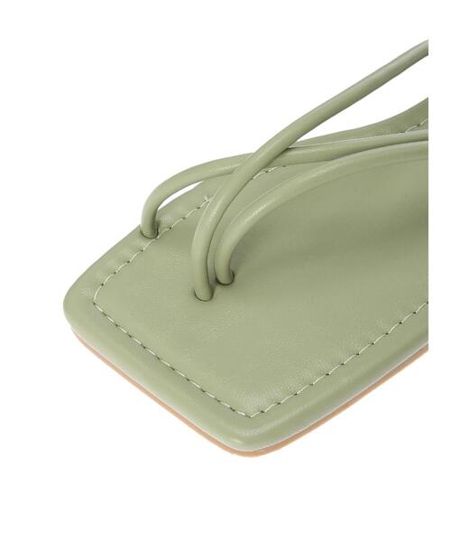 CRAFT STANDARD BOUTIQUE（クラフトスタンダードブティック）の「スクエアトングコードフラットサンダル　＊（サンダル・レディース・ブラック/ベージュ/その他6・S/M/L）」の15枚目の写真