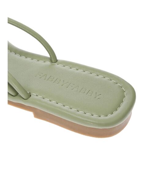 CRAFT STANDARD BOUTIQUE（クラフトスタンダードブティック）の「スクエアトングコードフラットサンダル　＊（サンダル・レディース・ブラック/ベージュ/その他6・S/M/L）」の16枚目の写真