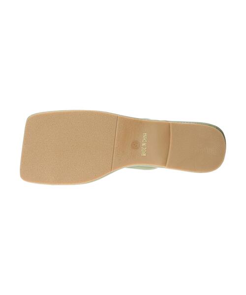 CRAFT STANDARD BOUTIQUE（クラフトスタンダードブティック）の「スクエアトングコードフラットサンダル　＊（サンダル・レディース・ブラック/ベージュ/その他6・S/M/L）」の17枚目の写真