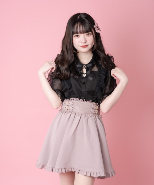 ROJITA（ロジータ）の「Wリボンラッフルシアーブラウス（シャツ