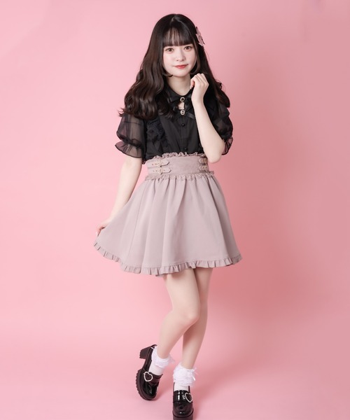 ROJITA（ロジータ）の「Wリボンラッフルシアーブラウス（シャツ/ブラウス・レディース・ホワイト/ブラック/ピンクベージュ・FREE）」の21枚目の写真