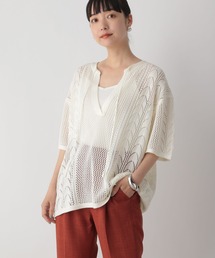 LOWRYS FARM | パッチワークスキッパーニットプルオーバー　295846(ニット/セーター)