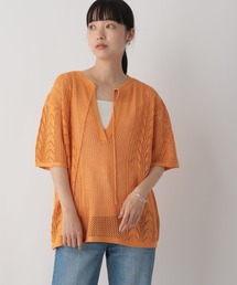 LOWRYS FARM | パッチワークスキッパーニットプルオーバー　295846(ニット/セーター)