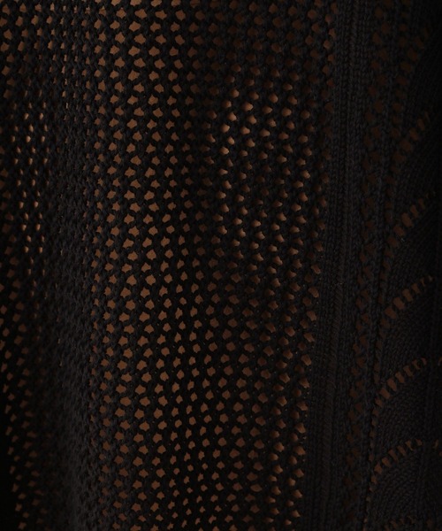 LOWRYS FARM（ローリーズファーム）の「パッチワークスキッパーニットプルオーバー　295846（ニット/セーター・レディース・ブラック/オレンジ/アイボリー/ホワイト/グリーン・FREE）」の10枚目の写真