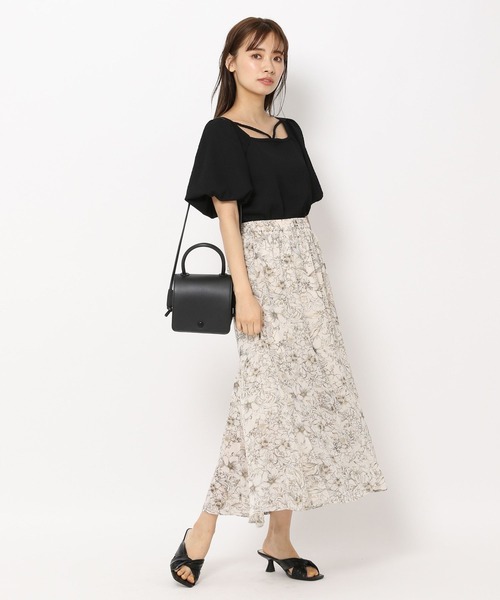 mysty woman（ミスティウーマン）の「シャーリングストリングプルオーバー 294762（Tシャツ/カットソー・レディース・イエロー/ブラック/ホワイト・FREE）」の21枚目の写真