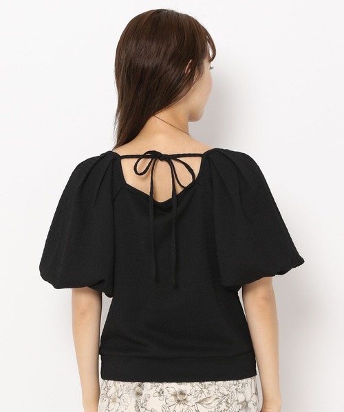 mysty woman（ミスティウーマン）の「シャーリングストリングプルオーバー 294762（Tシャツ/カットソー・レディース・イエロー/ブラック/ホワイト・FREE）」の17枚目の写真