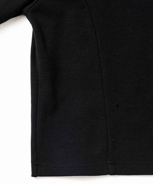 X-girl(エックスガール)の「FULL ZIP S/S TOP/ジップアップトップス 半袖シャツ(シャツ/ブラウス・レディース・ブラック/グリーン/ライトブルー・S/M)」の11枚目の写真