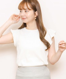 flower | ラッフルリブティーズ(Tシャツ/カットソー)