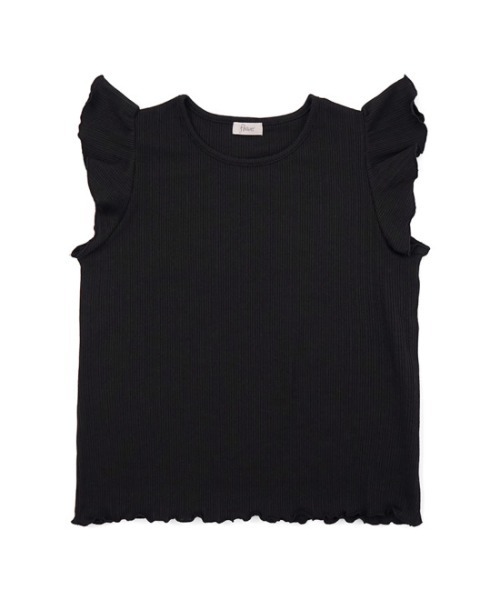 flower（フラワー）の「ラッフルリブティーズ（Tシャツ/カットソー・レディース・ブラック/ピンク/アイボリー・FREE）」の11枚目の写真