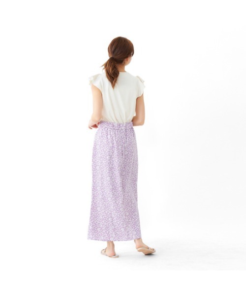 flower（フラワー）の「ラッフルリブティーズ（Tシャツ/カットソー・レディース・ブラック/ピンク/アイボリー・FREE）」の15枚目の写真