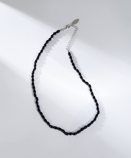 PAPILLONNER（パピヨネ）の「PAPILLONNER/ONYXネックレス（ネックレス・レディース・ブラック・FREE）」の4枚目の写真