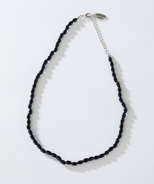 PAPILLONNER（パピヨネ）の「PAPILLONNER/ONYXネックレス（ネックレス・レディース・ブラック・FREE）」の5枚目の写真
