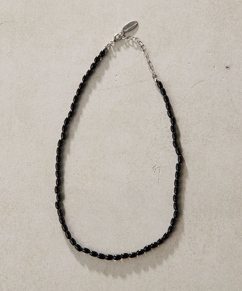 PAPILLONNER（パピヨネ）の「PAPILLONNER/ONYXネックレス（ネックレス・レディース・ブラック・FREE）」の9枚目の写真