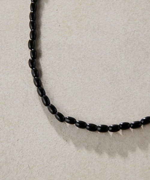 PAPILLONNER（パピヨネ）の「PAPILLONNER/ONYXネックレス（ネックレス・レディース・ブラック・FREE）」の10枚目の写真