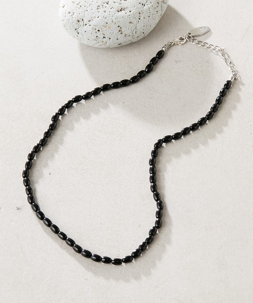 PAPILLONNER（パピヨネ）の「PAPILLONNER/ONYXネックレス（ネックレス・レディース・ブラック・FREE）」の8枚目の写真