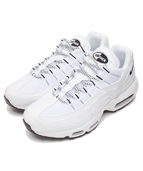 NIKE（ナイキ）の「メンズ ナイキ エアマックス ホワイト ブラック NIKE AIR MAX 95 609048-087/109（スニーカー・メンズ・ホワイト/ブラック・26.5cm/28cm/27cm/27.5cm/29cm/28.5cm）」の2枚目の写真