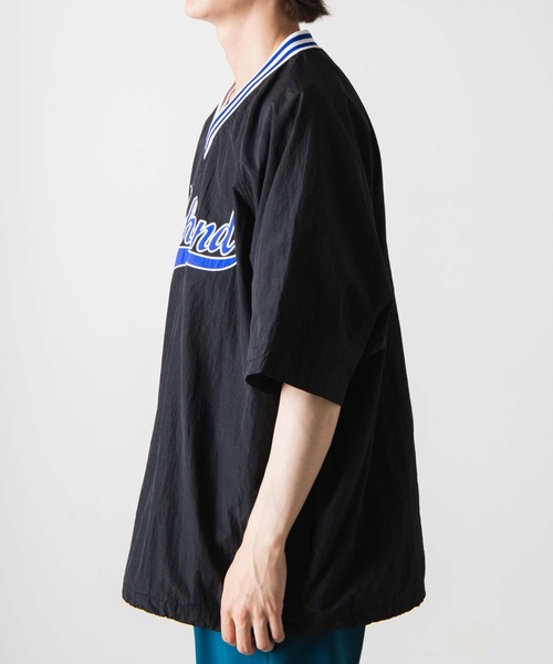 WEGO(ウィゴー)の「WEGO/ラインリブナイロン半袖プルオーバー(スウェット・メンズ・ダークグリーン/オレンジ/ブラック・MEDIUM/LARGE)」の15枚目の写真