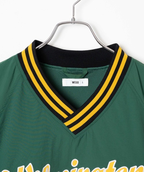 WEGO(ウィゴー)の「WEGO/ラインリブナイロン半袖プルオーバー(スウェット・メンズ・ダークグリーン/オレンジ/ブラック・MEDIUM/LARGE)」の21枚目の写真