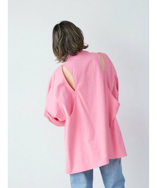 Ungrid（アングリッド）の「バックオープンデザインブラウス（シャツ/ブラウス・レディース・オフホワイト/ピンク/ブルー・FREE）」の7枚目の写真