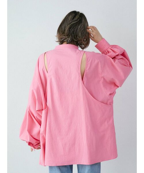 Ungrid（アングリッド）の「バックオープンデザインブラウス（シャツ/ブラウス・レディース・オフホワイト/ピンク/ブルー・FREE）」の8枚目の写真