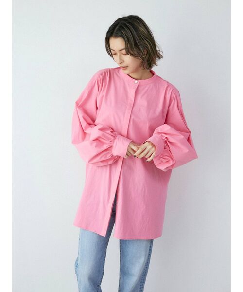 Ungrid（アングリッド）の「バックオープンデザインブラウス（シャツ/ブラウス・レディース・オフホワイト/ピンク/ブルー・FREE）」の10枚目の写真