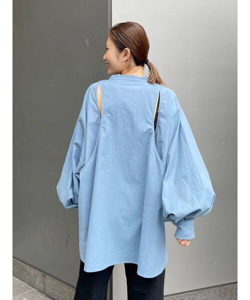 Ungrid（アングリッド）の「バックオープンデザインブラウス（シャツ/ブラウス・レディース・オフホワイト/ピンク/ブルー・FREE）」の15枚目の写真