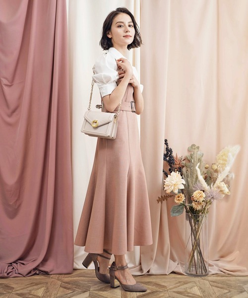 NOELA(ノエラ)の「シャツドッキングビスチェワンピ(ワンピース・レディース・ブラック/オレンジ/ブルー・S/M)」の9枚目の写真