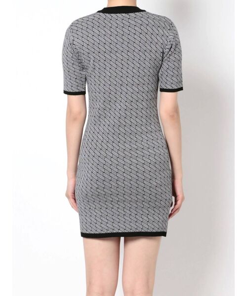 EVRIS（エヴリス）の「ジャカードハーフスリーブミニニットワンピース（ワンピース・レディース・ブラック/グリーン・FREE）」の19枚目の写真