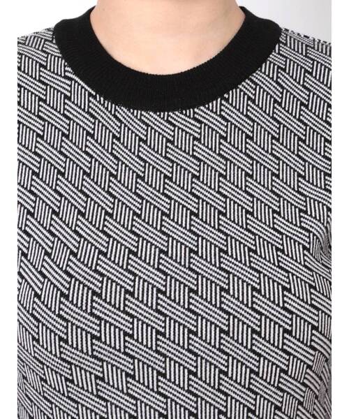 EVRIS（エヴリス）の「ジャカードハーフスリーブミニニットワンピース（ワンピース・レディース・ブラック/グリーン・FREE）」の20枚目の写真