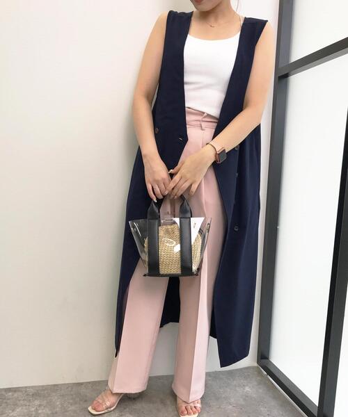 INGNI（イング）の「VネックTRジャンスカ（ジャンパースカート・レディース・ブラック/ネイビー/ブルー/アイボリー・M）」の10枚目の写真