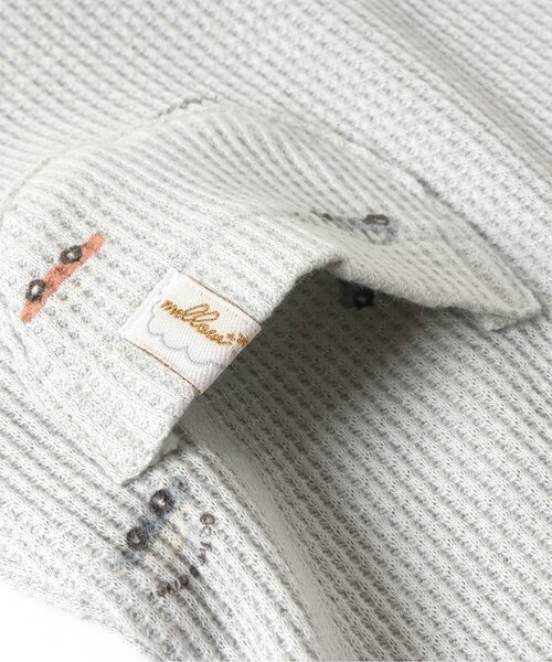 apres les cours（アプレレクール）の「3柄アソートワッフルカバーオール（ロンパース・キッズ・アイボリー/ミント/ピンク・60/70/80）」の12枚目の写真