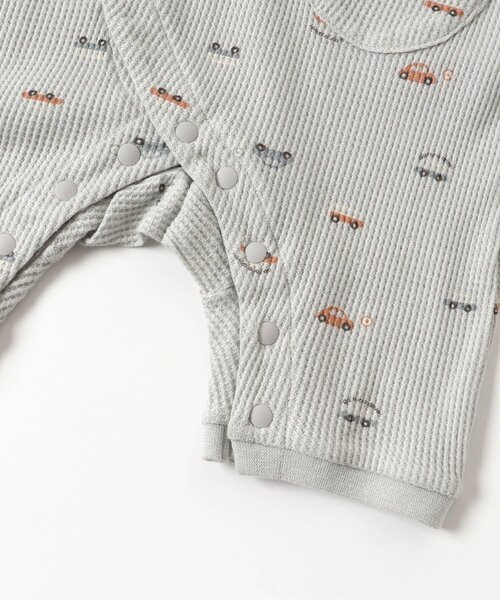 apres les cours（アプレレクール）の「3柄アソートワッフルカバーオール（ロンパース・キッズ・アイボリー/ミント/ピンク・60/70/80）」の13枚目の写真