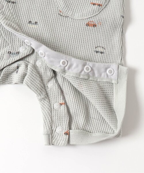 apres les cours（アプレレクール）の「3柄アソートワッフルカバーオール（ロンパース・キッズ・アイボリー/ミント/ピンク・60/70/80）」の14枚目の写真