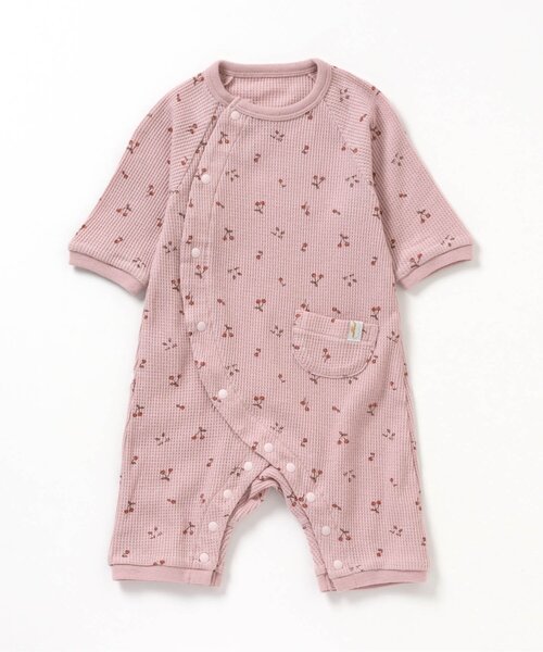 apres les cours（アプレレクール）の「3柄アソートワッフルカバーオール（ロンパース・キッズ・アイボリー/ミント/ピンク・60/70/80）」の17枚目の写真