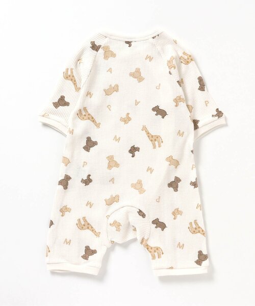 apres les cours（アプレレクール）の「3柄アソートワッフルカバーオール（ロンパース・キッズ・アイボリー/ミント/ピンク・60/70/80）」の19枚目の写真