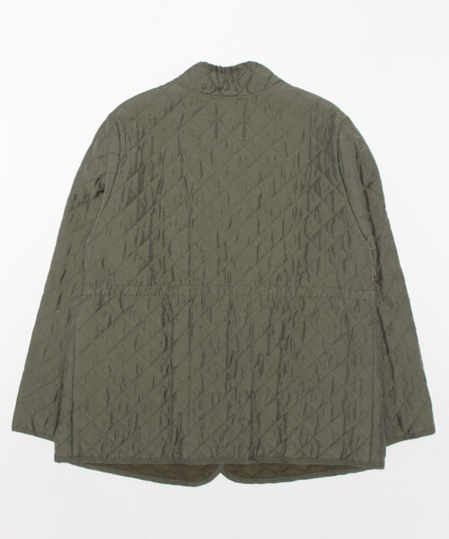 CLANE（クラネ）の「QUILTING NO COLLAR JACKET（ノーカラージャケット・レディース・カーキ/イエロー・2/1）」の16枚目の写真