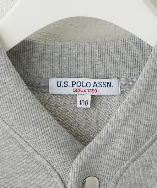 U.S. POLO ASSN.（ユーエスポロアッスン）の「【KIDS】【U.S. POLO ASSN/ユーエスポロアッスン】サガラ刺繍スウェットカーディガン（カーディガン/ボレロ・キッズ・ネイビー/グレー・120/150/100/140）」の4枚目の写真
