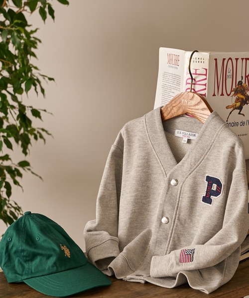 U.S. POLO ASSN.（ユーエスポロアッスン）の「【KIDS】【U.S. POLO ASSN/ユーエスポロアッスン】サガラ刺繍スウェットカーディガン（カーディガン/ボレロ・キッズ・ネイビー/グレー・120/150/100/140）」の13枚目の写真