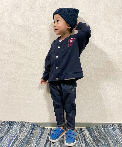 U.S. POLO ASSN.（ユーエスポロアッスン）の「【KIDS】【U.S. POLO ASSN/ユーエスポロアッスン】サガラ刺繍スウェットカーディガン（カーディガン/ボレロ・キッズ・ネイビー/グレー・120/150/100/140）」の15枚目の写真