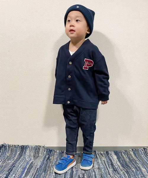 U.S. POLO ASSN.（ユーエスポロアッスン）の「【KIDS】【U.S. POLO ASSN/ユーエスポロアッスン】サガラ刺繍スウェットカーディガン（カーディガン/ボレロ・キッズ・ネイビー/グレー・120/150/100/140）」の16枚目の写真