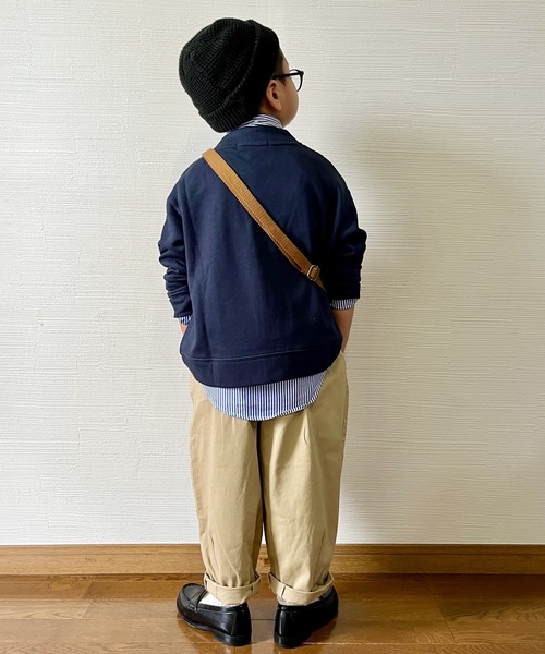 U.S. POLO ASSN.（ユーエスポロアッスン）の「【KIDS】【U.S. POLO ASSN/ユーエスポロアッスン】サガラ刺繍スウェットカーディガン（カーディガン/ボレロ・キッズ・ネイビー/グレー・120/150/100/140）」の18枚目の写真